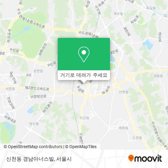 신천동 경남아너스빌 지도