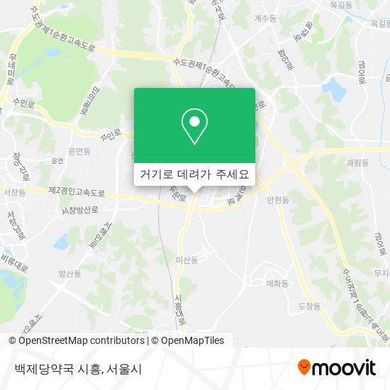 백제당약국 시흥 지도