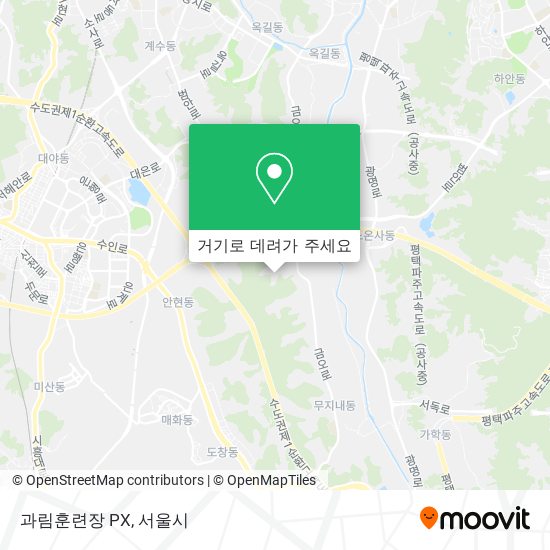과림훈련장 PX 지도