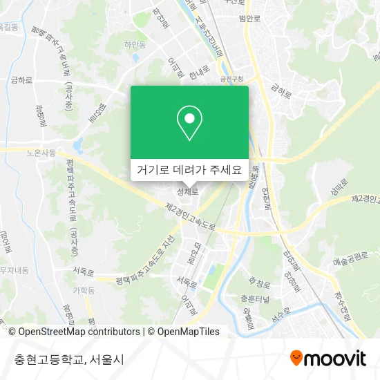 충현고등학교 지도