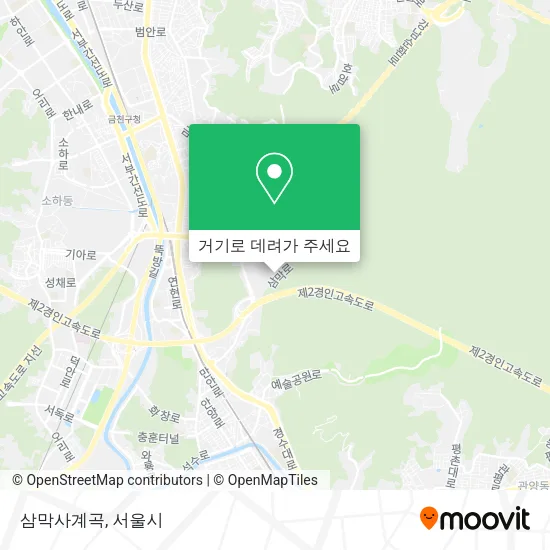 삼막사계곡 지도