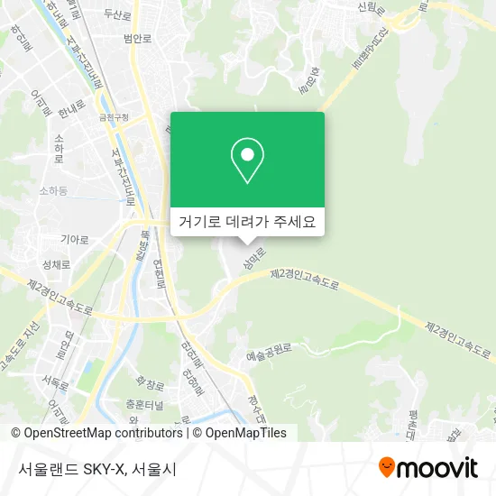 서울랜드 SKY-X 지도