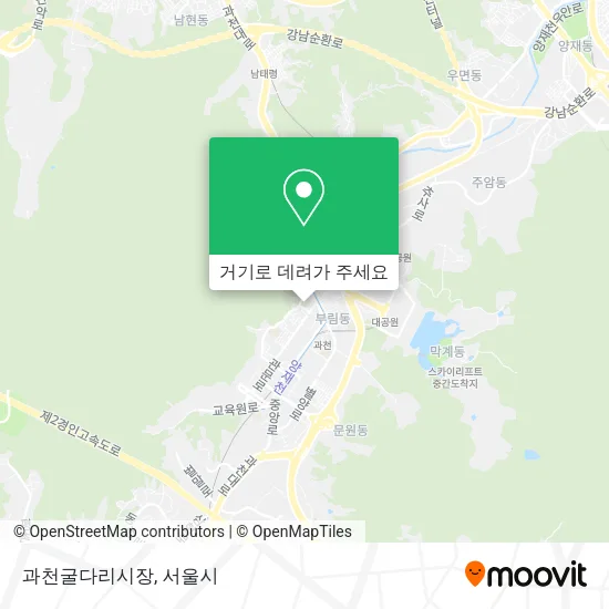 과천굴다리시장 지도