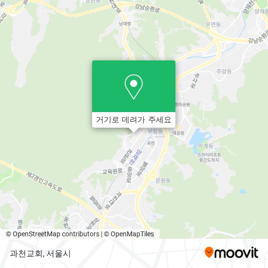 과천교회 지도