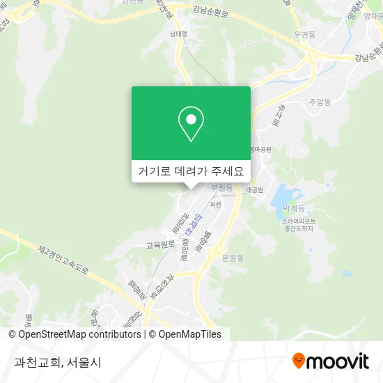 과천교회 지도