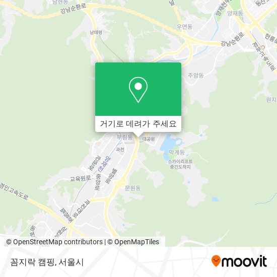 꼼지락 캠핑 지도