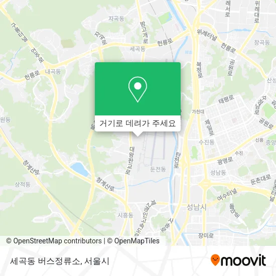 세곡동 버스정류소 지도