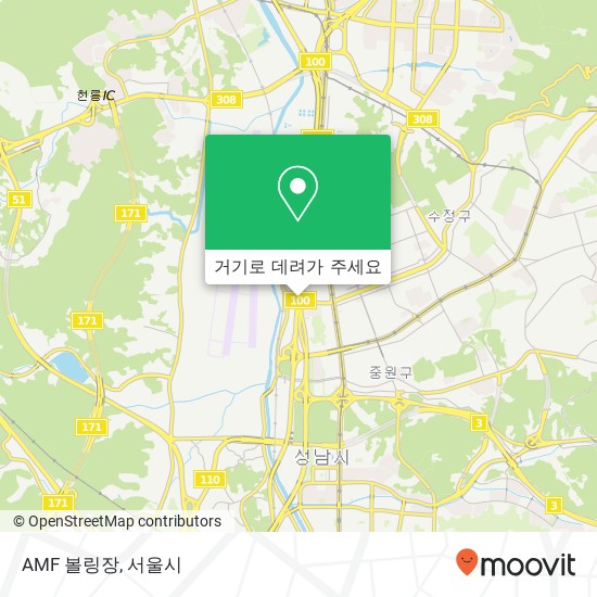 AMF 볼링장 지도