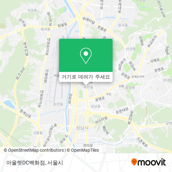 아울렛DC백화점 지도