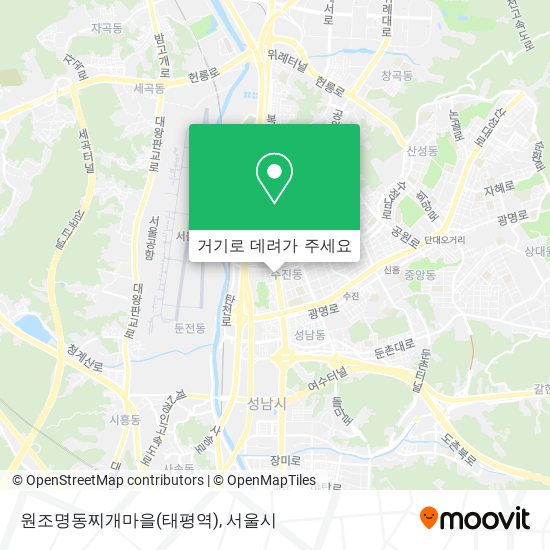 원조명동찌개마을(태평역) 지도
