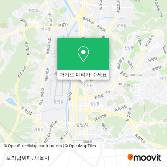 보리밥뷔페 지도