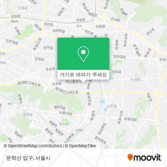 문학산 입구 지도