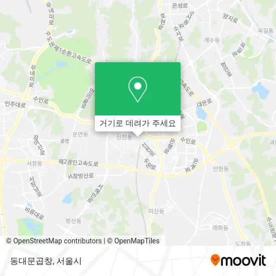 동대문곱창 지도
