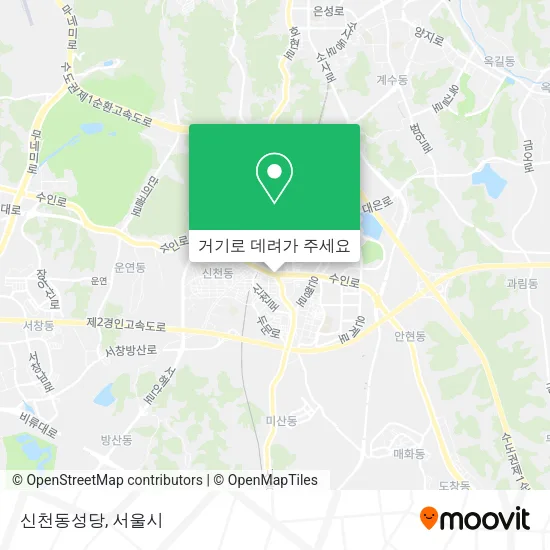 신천동성당 지도