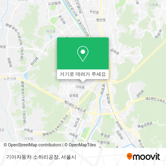 기아자동차 소하리공장 지도