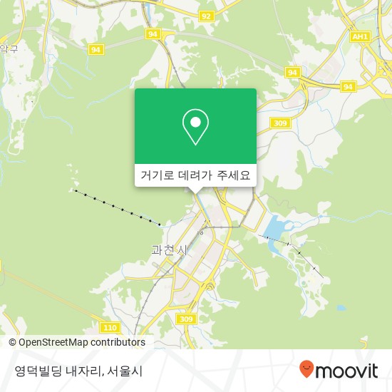 영덕빌딩 내자리 지도