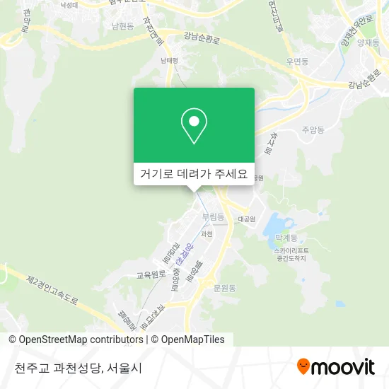 천주교 과천성당 지도