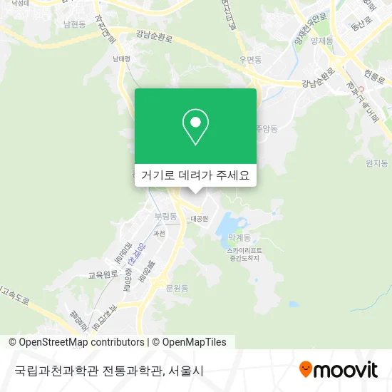 국립과천과학관 전통과학관 지도