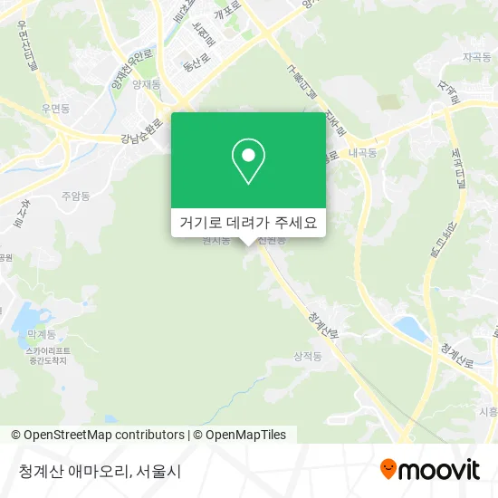 청계산 애마오리 지도