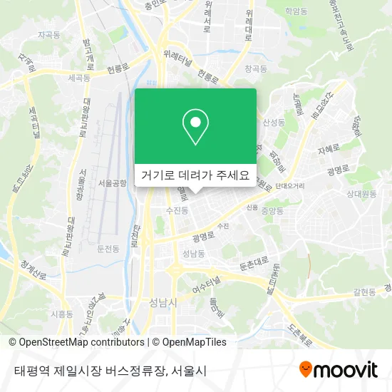 태평역 제일시장 버스정류장 지도