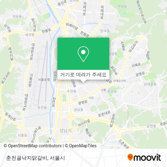 춘천골낙지닭갈비 지도