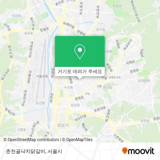 춘천골낙지닭갈비 지도
