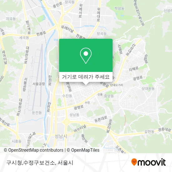 구시청,수정구보건소 지도