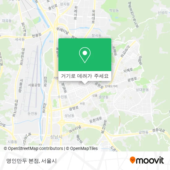 명인만두 본점 지도