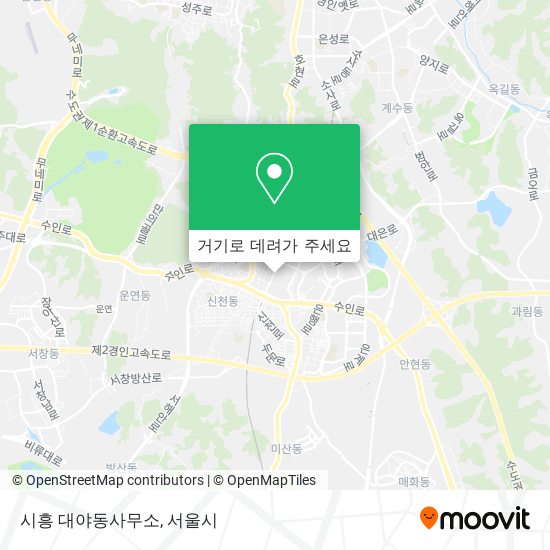 시흥 대야동사무소 지도