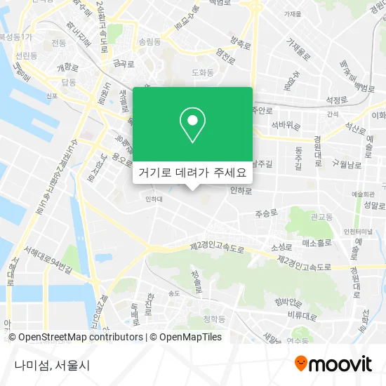 나미섬 지도