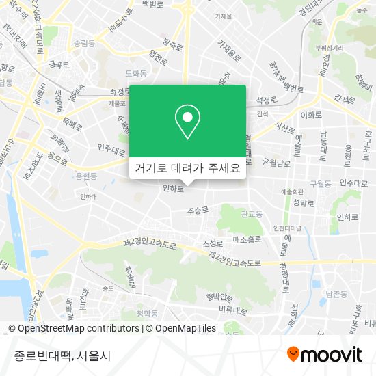 종로빈대떡 지도