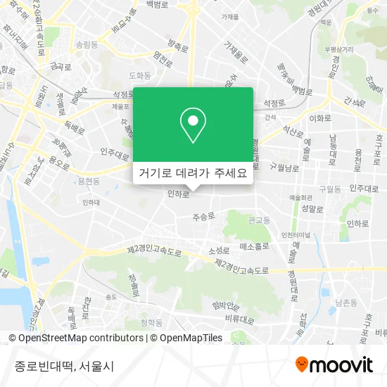 종로빈대떡 지도