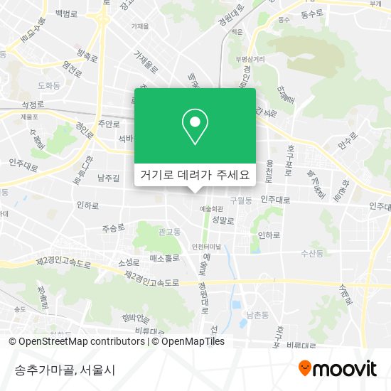 송추가마골 지도