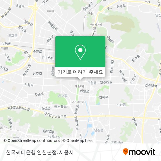 한국씨티은행 인천본점 지도