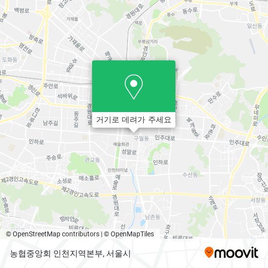 농협중앙회 인천지역본부 지도