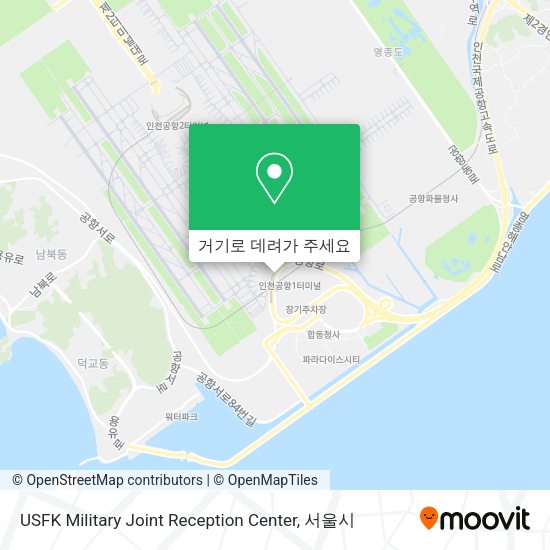 USFK Military Joint Reception Center 지도