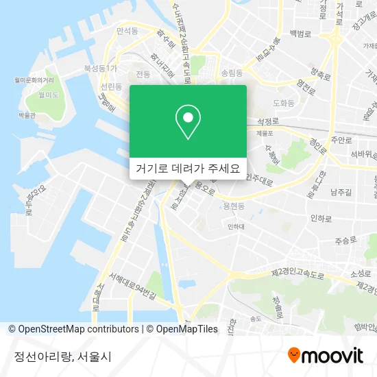 정선아리랑 지도