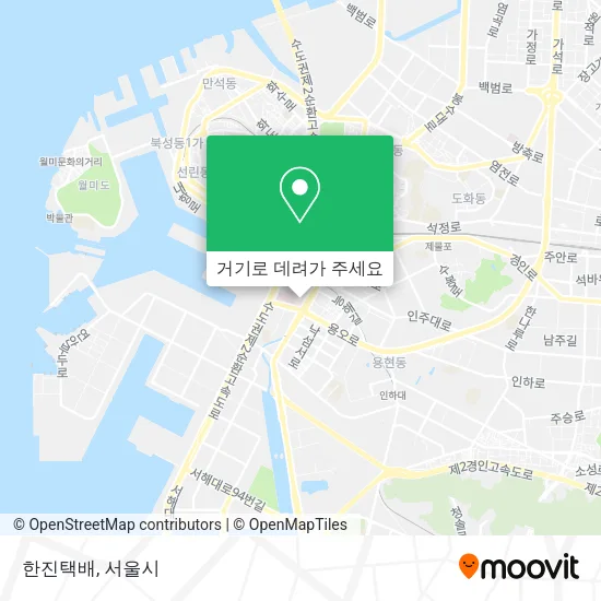 한진택배 지도