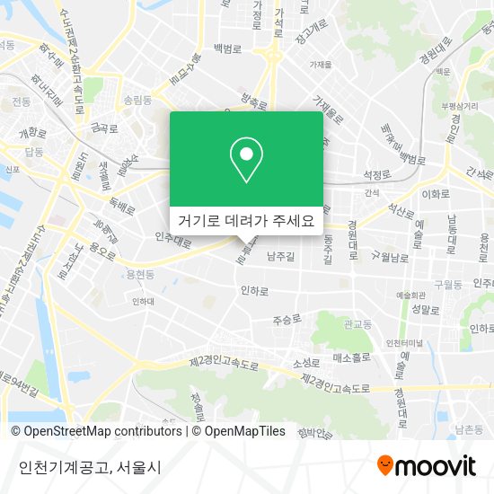 인천기계공고 지도