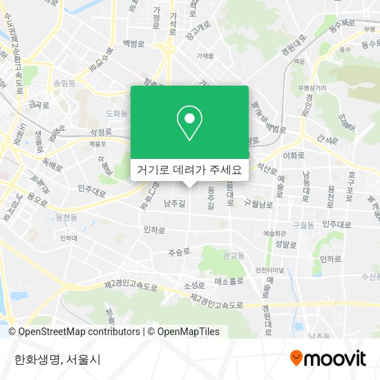한화생명 지도