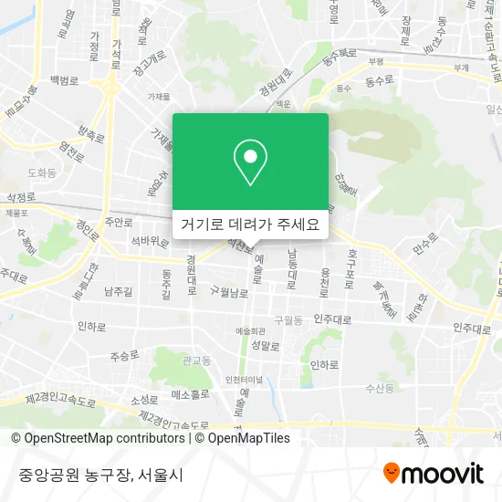 중앙공원 농구장 지도