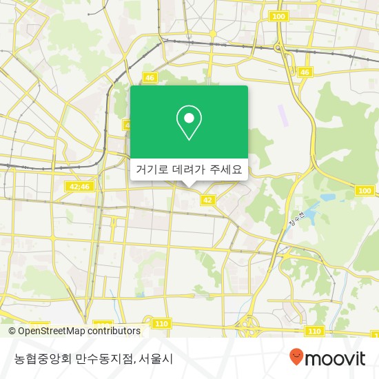 농협중앙회 만수동지점 지도