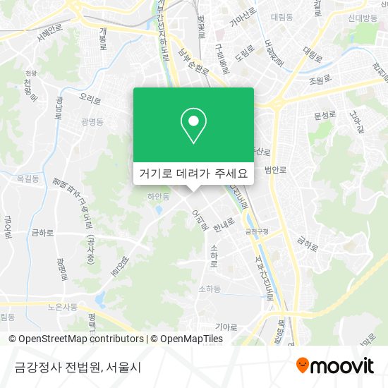 금강정사 전법원 지도