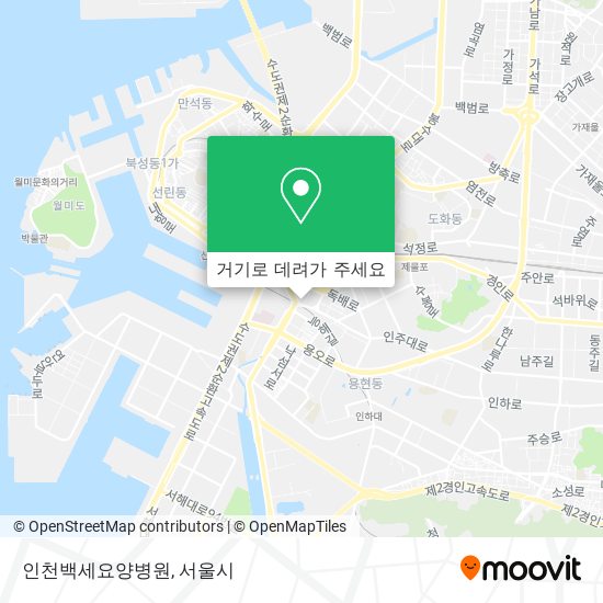인천백세요양병원 지도