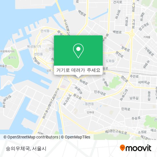 숭의우체국 지도