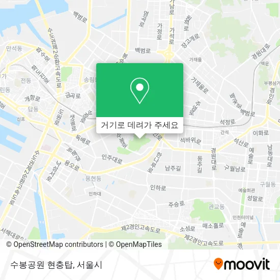 수봉공원 현충탑 지도