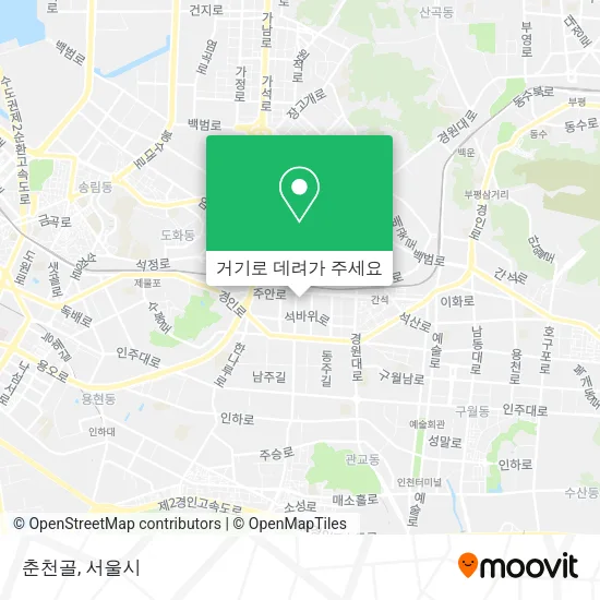 춘천골 지도