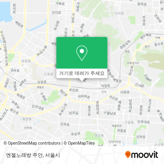 엔젤노래방 주안 지도