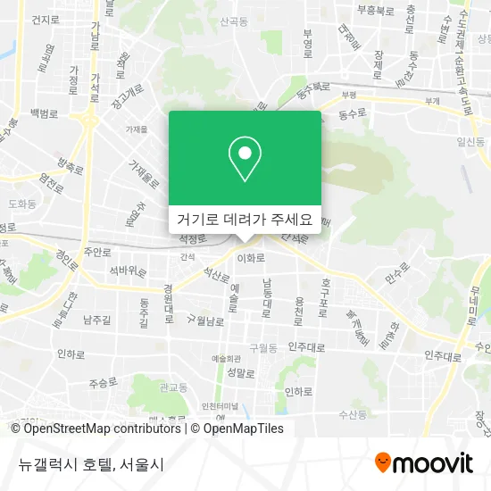 뉴갤럭시 호텔 지도
