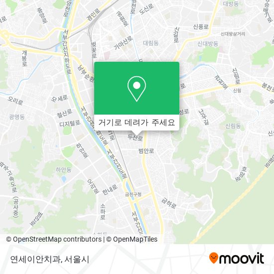 연세이안치과 지도